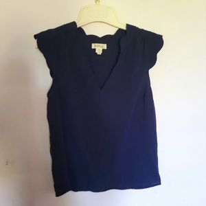 Women's navy blue blouse, size M.